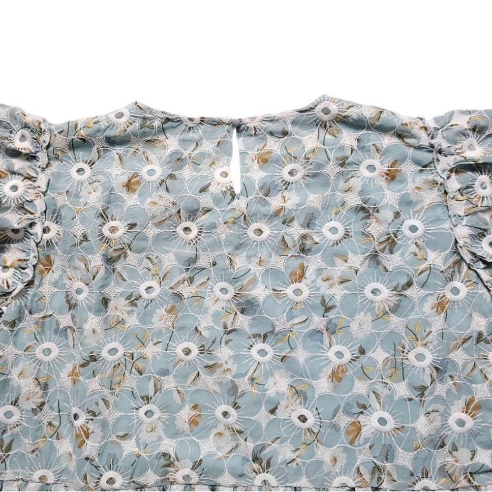 Orange Creek Los Angeles Dress with Gray and White Floral Pattern Sz 2X - Picture 5 of 10